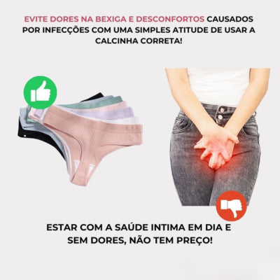 [COMPRE 5 LEVE 10] Calcinha 100% Algodâo